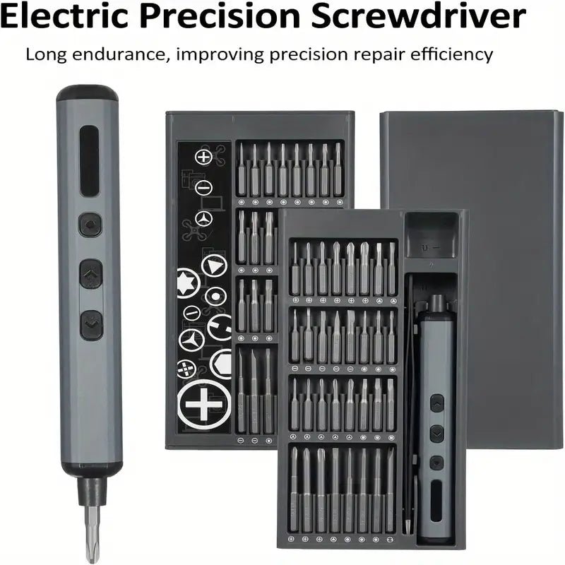 Aluminum Alloy Material 68 - in - 1 Precision Electric Screwdriver Set - Two Horn