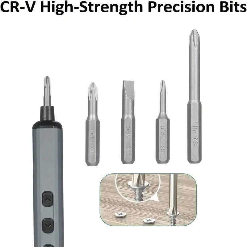 Aluminum Alloy Material 68 - in - 1 Precision Electric Screwdriver Set - Two Horn
