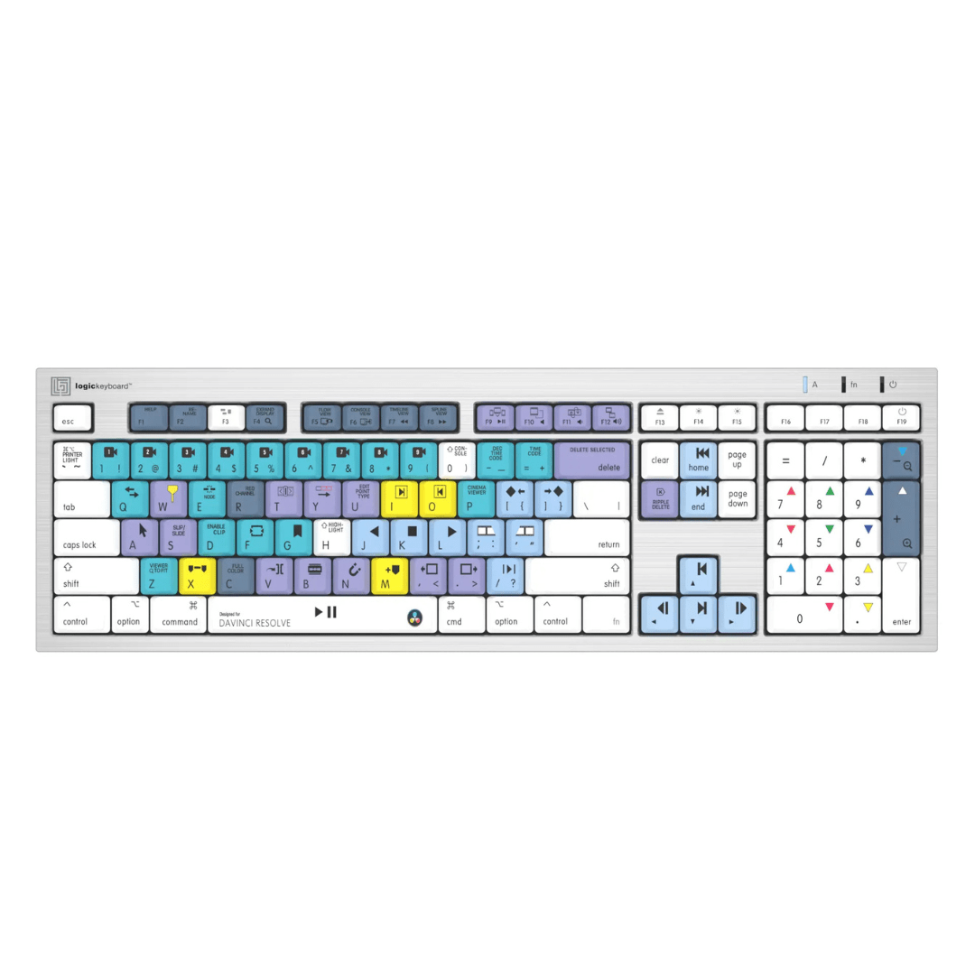 DaVinci Resolve ALBA Slimline Keyboard - Mac - Two Horn