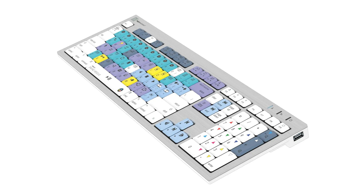 DaVinci Resolve ALBA Slimline Keyboard - Mac - Two Horn
