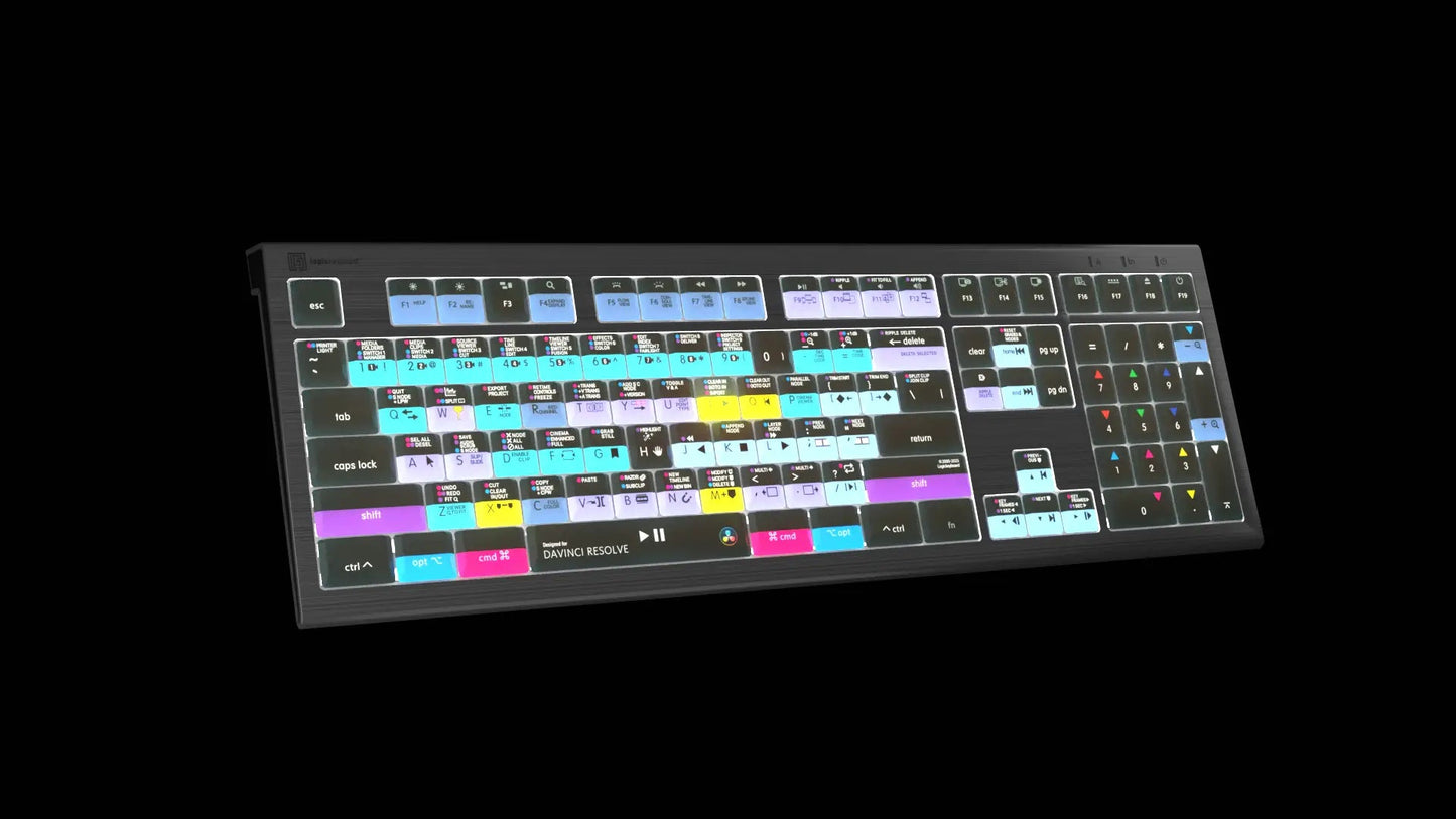 DaVinci Resolve ASTRA2 Backlit Keyboard – Mac - Two Horn