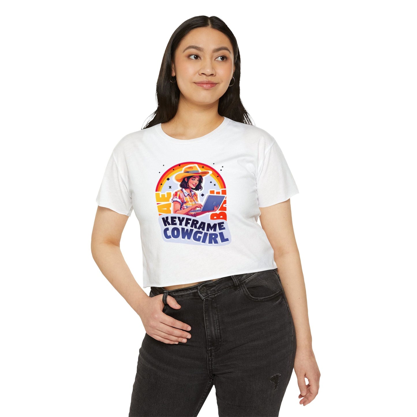 Keyframe Cowgirl Women's Festival Crop Top - Two Horn