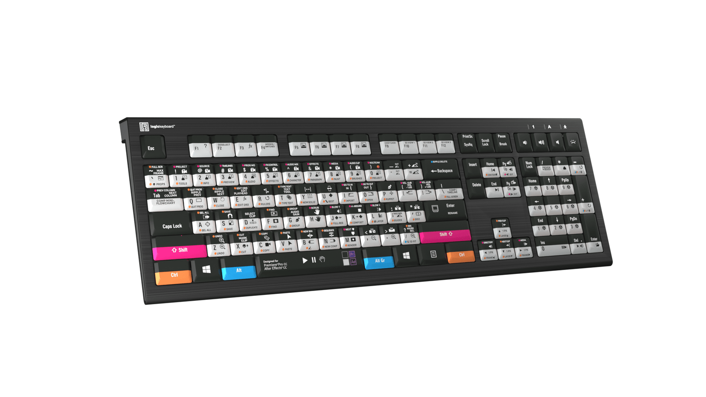 Premiere Pro and After Effects We call it Adobe Filmmaker ASTRA2 Backlit Keyboard – Windows - Two Horn