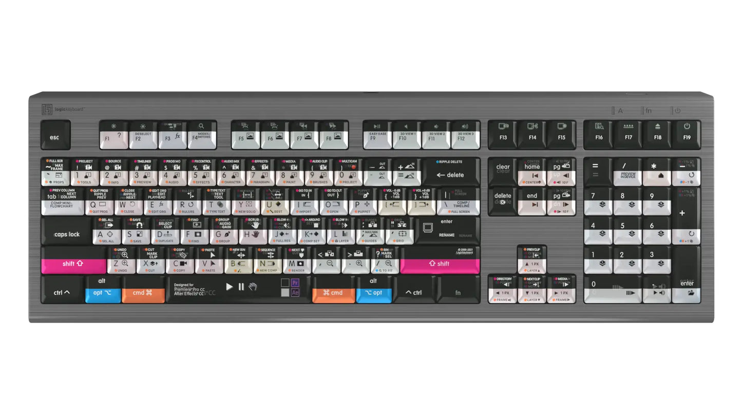 Premiere Pro & After Effects We call it Adobe Filmmaker ASTRA2 Backlit Keyboard – Mac