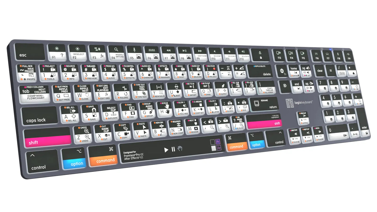 Premiere Pro & After Effects We call it Adobe Filmmaker TITAN Wireless Backlit Keyboard - Mac