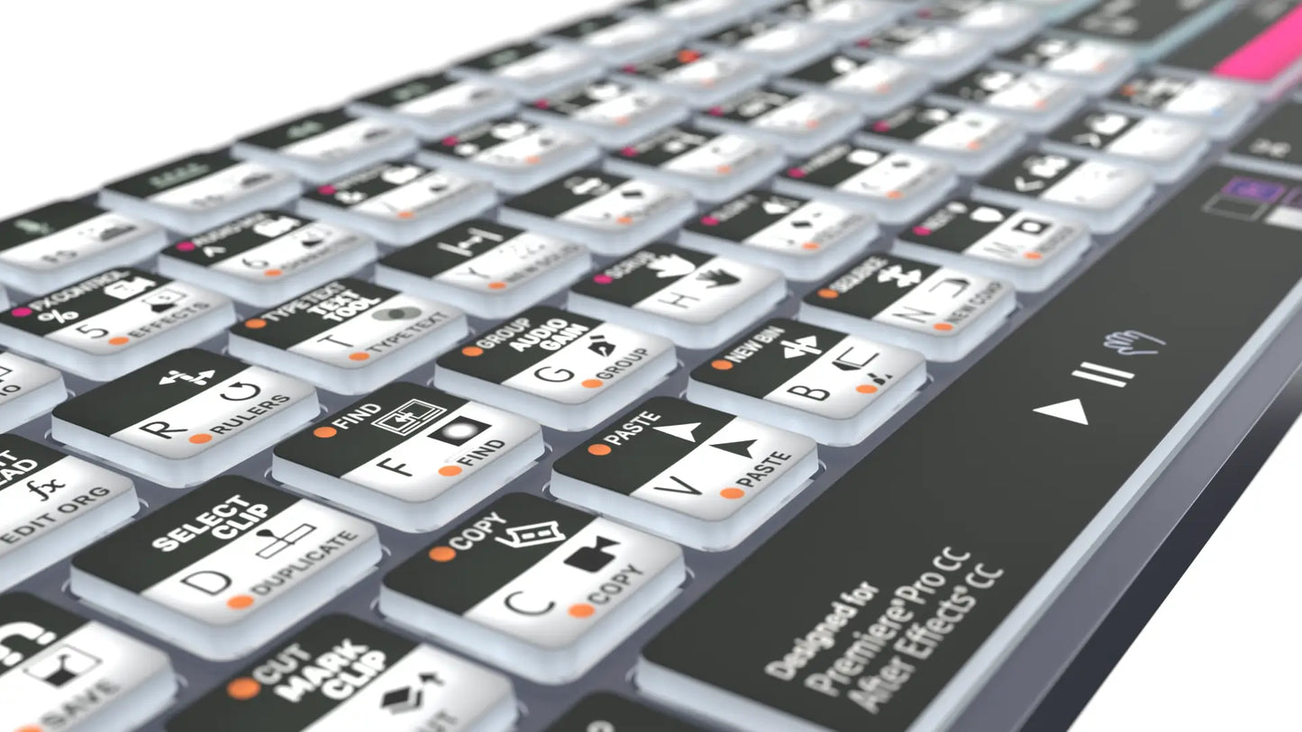 Premiere Pro & After Effects We call it Adobe Filmmaker TITAN Wireless Backlit Keyboard - Mac