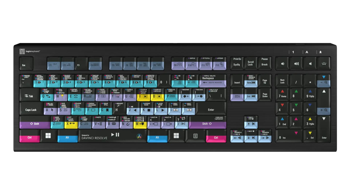 DaVinci Resolve ASTRA2 Backlit Keyboard – Windows