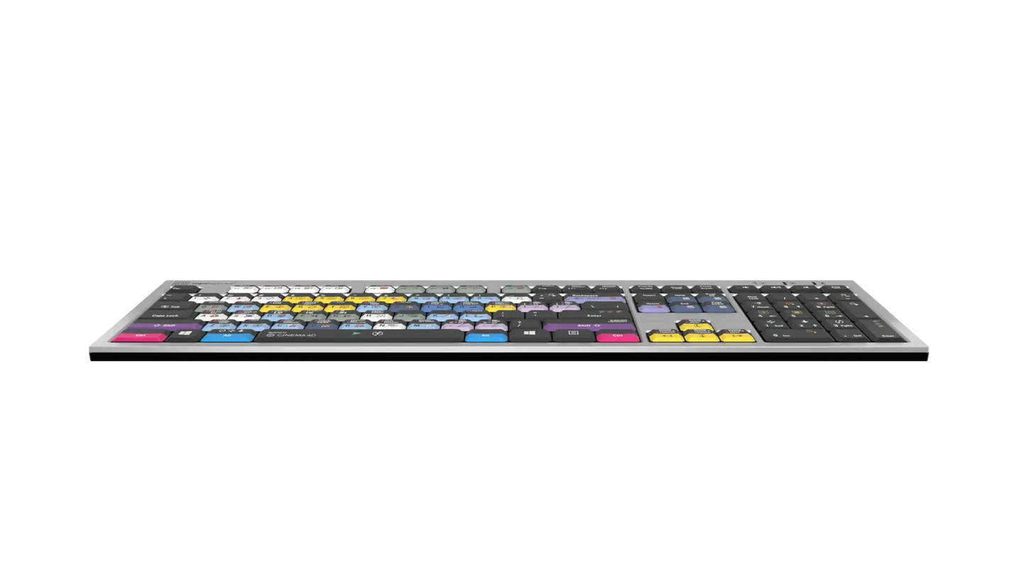 Cinema 4D Silver Slimline Keyboard – Windows