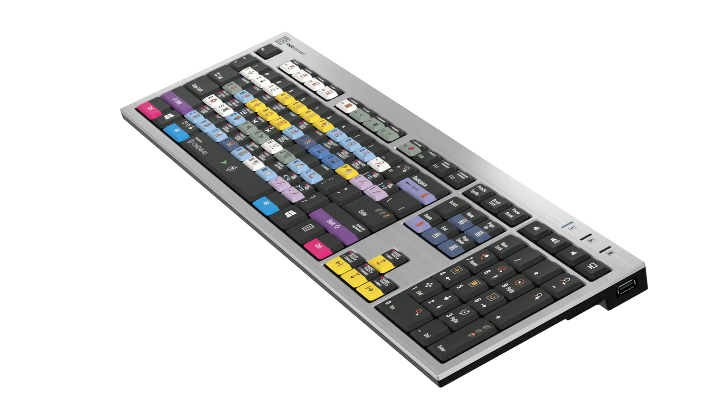 Cinema 4D Silver Slimline Keyboard – Windows