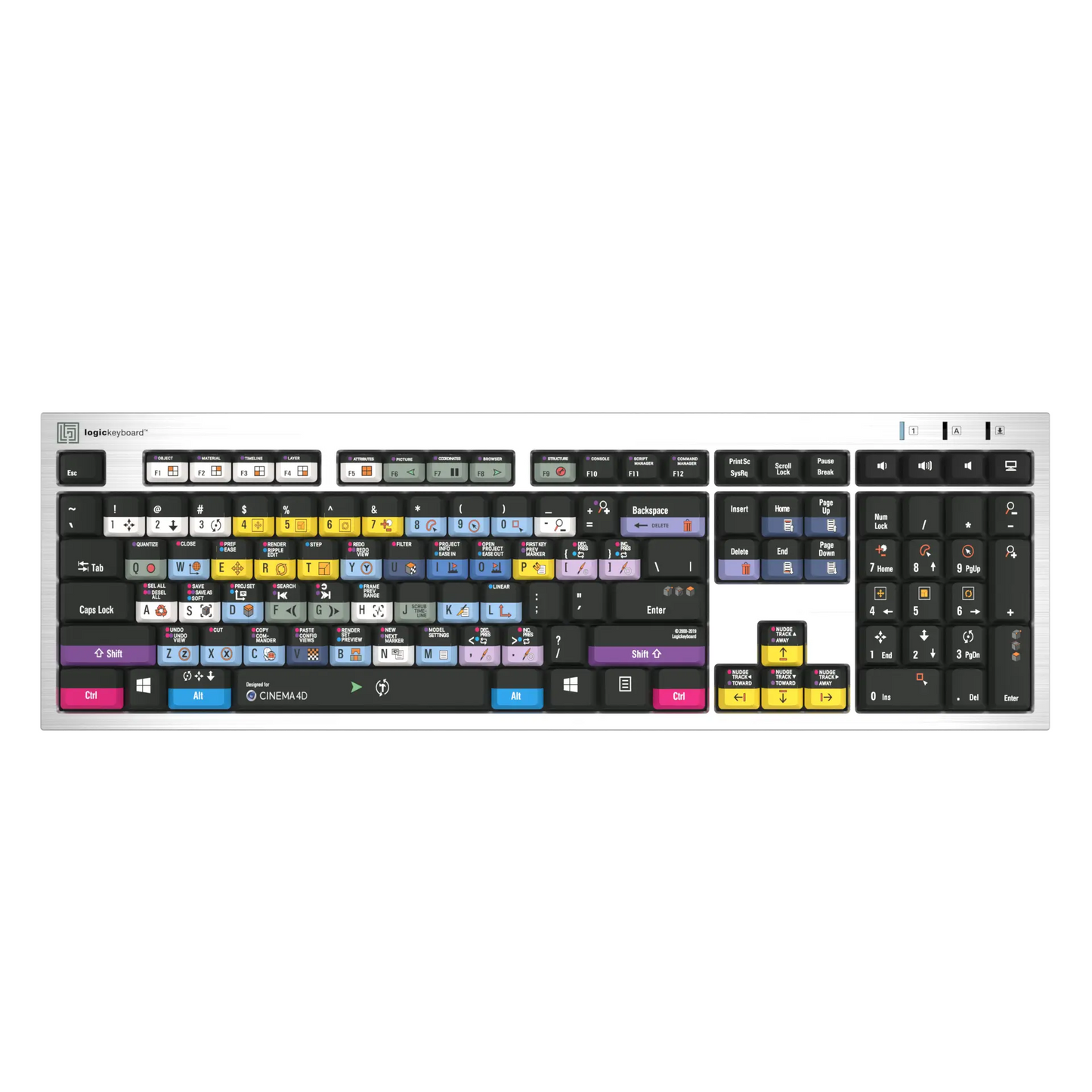 Cinema 4D Silver Slimline Keyboard – Windows