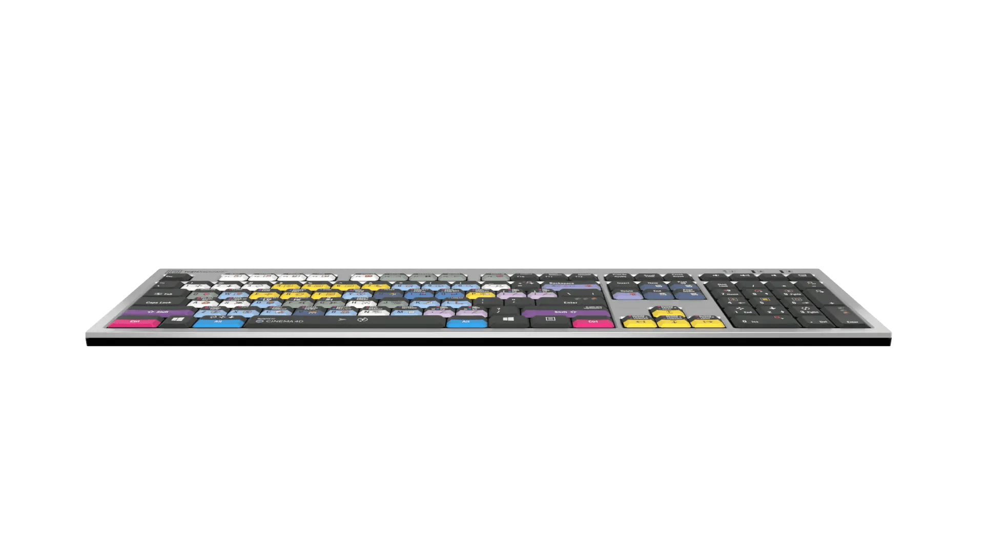 Cinema 4D Silver Slimline Keyboard – Windows - Two Horn