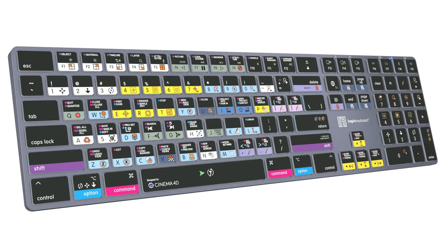 Cinema 4D TITAN Wireless Backlit Keyboard - Mac US English - Two Horn