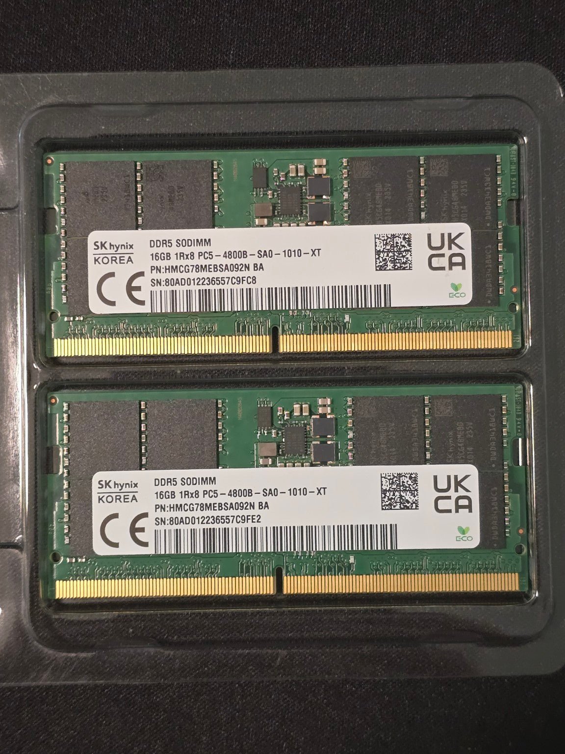 SK hynix 32GB (2x16GB) DDR5-4800 SO-DIMM Laptop Memory Kit - Two Horn, LLC
